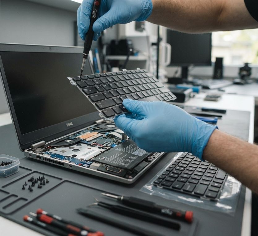Mecidiyeköy servisinde laptop klavye değişimi